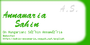 annamaria sahin business card